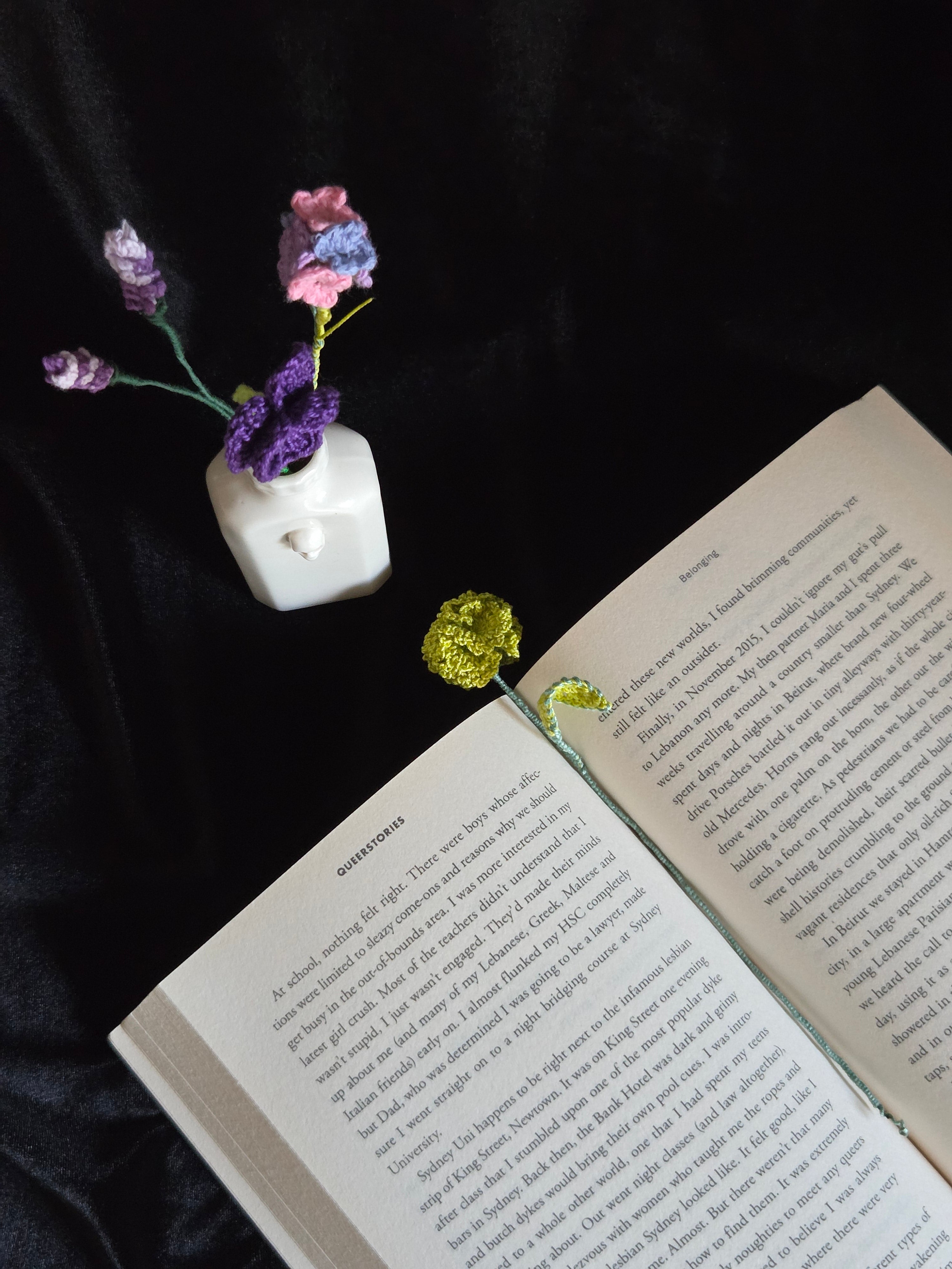 Green Carnation - Handmade Bookmark